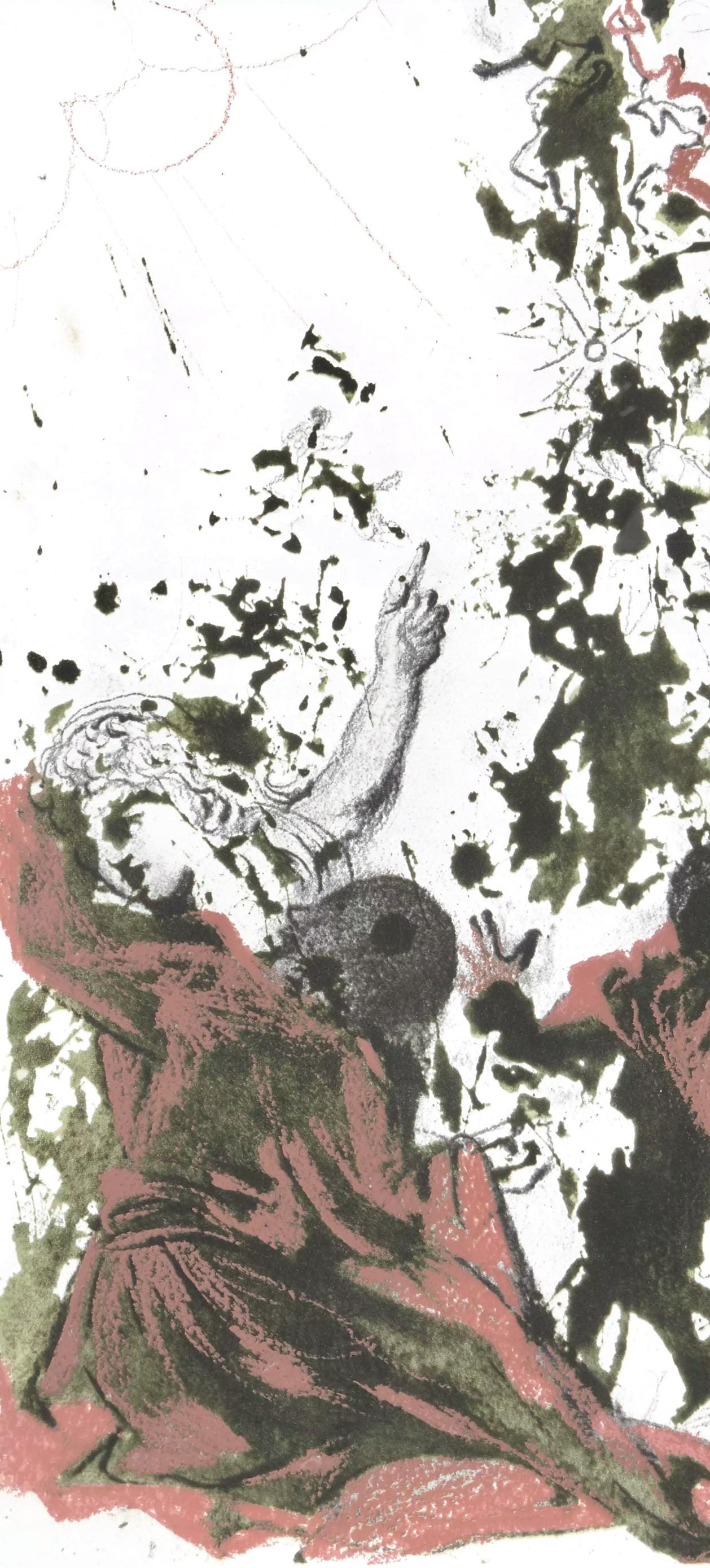 Salvador Dali, Composition (Michler/Lpsinger 1600; Field 69-3), Biblia Sacra, Lithograph