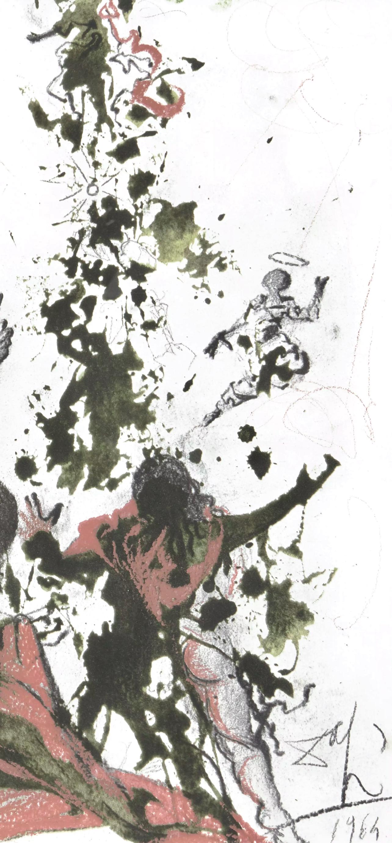 Salvador Dali, Composition (Michler/Lpsinger 1600; Field 69-3), Biblia Sacra, Lithograph