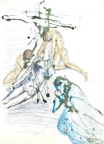 Salvador Dali, Composition (Michler/Lpsinger 1600; Field 69-3), Biblia Sacra, Lithograph