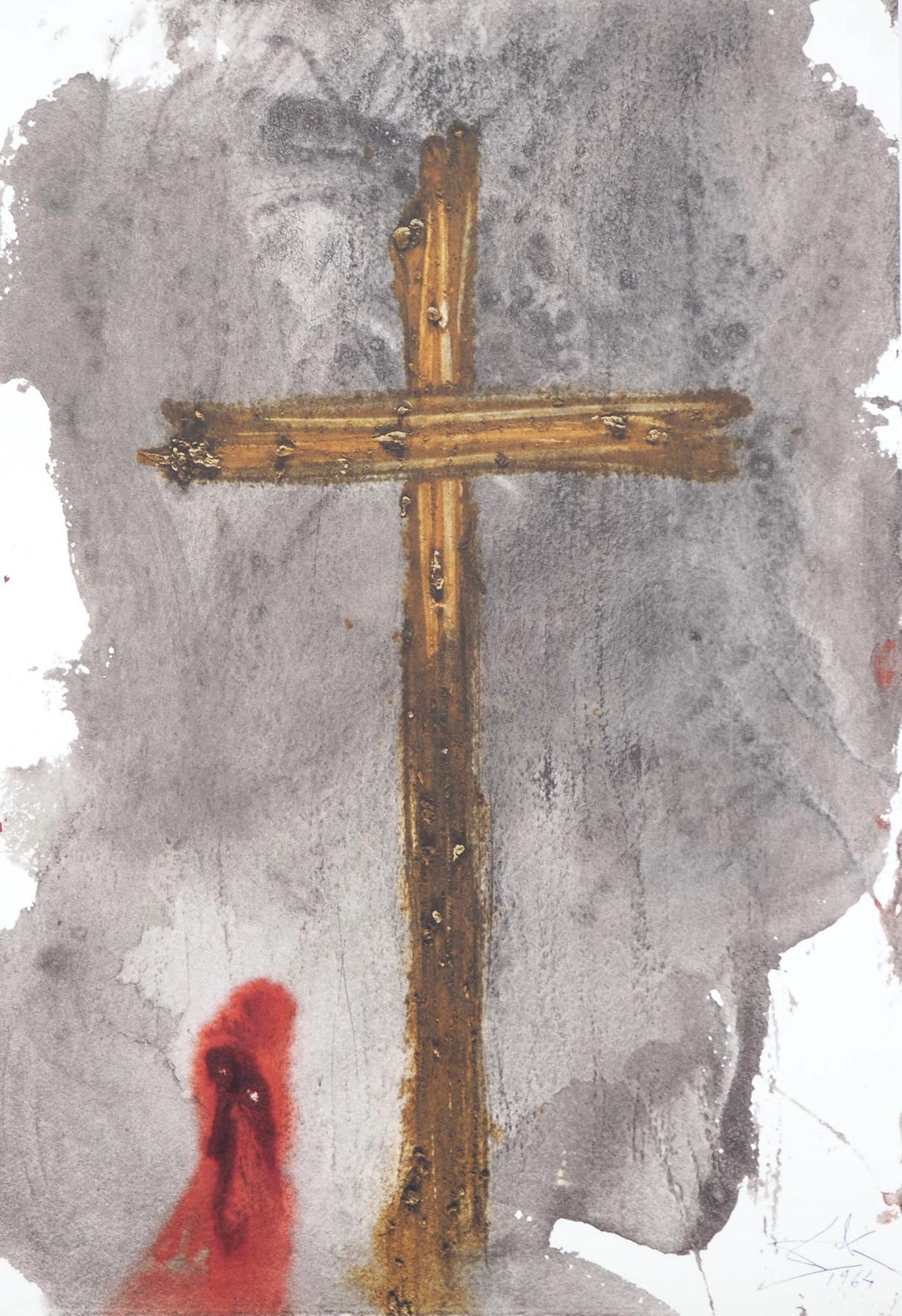 Salvador Dali, Composition (Michler/Lpsinger 1600; Field 69-3), Biblia Sacra, Lithograph