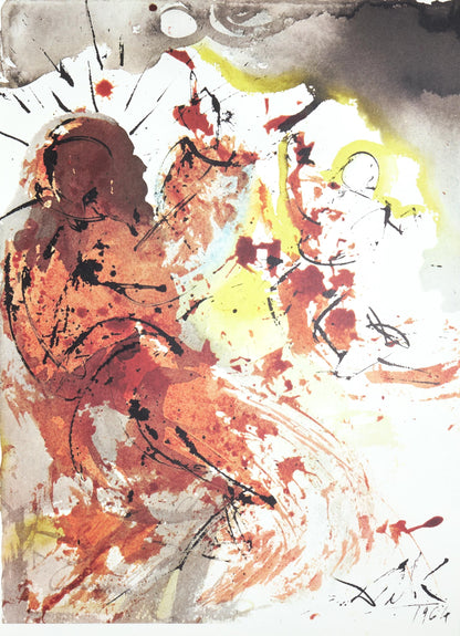 Salvador Dali, Composition (Michler/Lpsinger 1600; Field 69-3), Biblia Sacra, Lithograph
