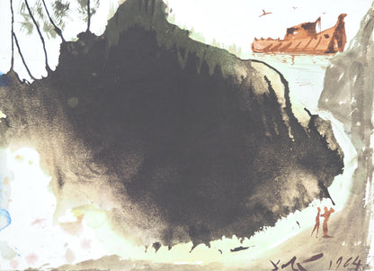 Salvador Dali, Composition (Michler/Lpsinger 1600; Field 69-3), Biblia Sacra, Lithograph