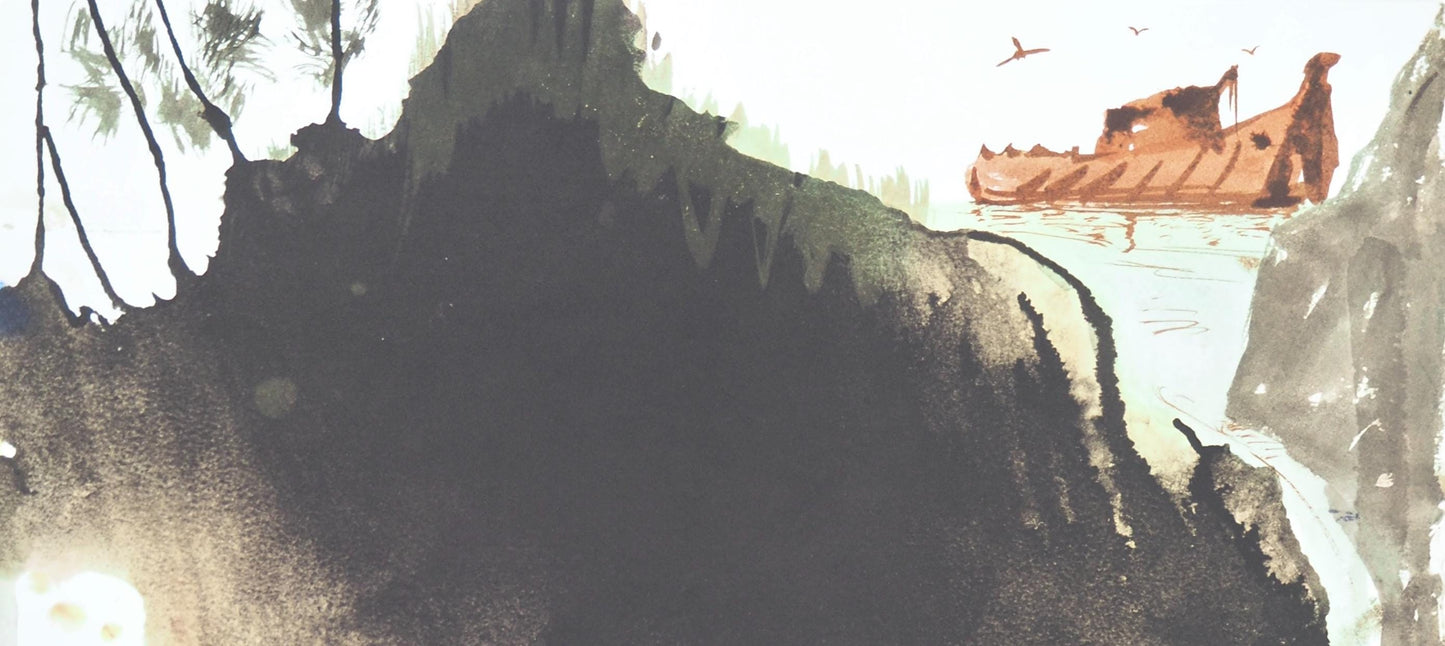 Salvador Dali, Composition (Michler/Lpsinger 1600; Field 69-3), Biblia Sacra, Lithograph