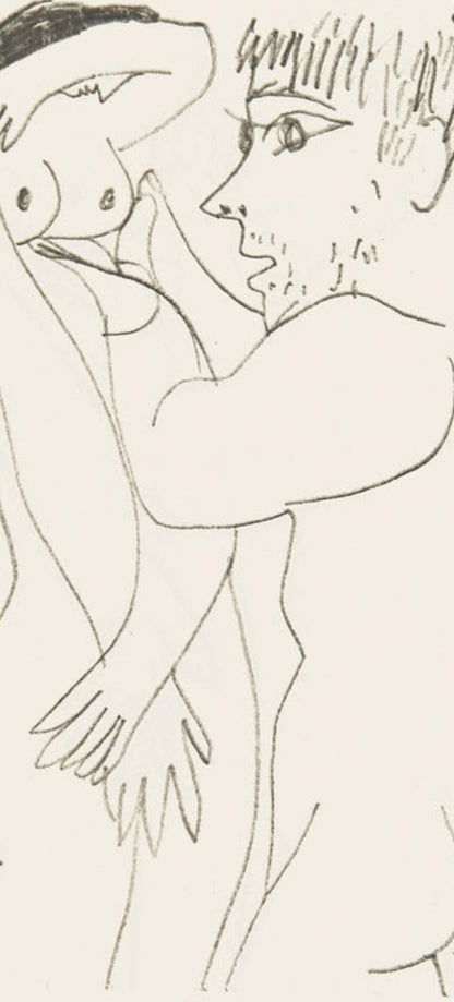 Pablo Picasso, 8.10.64. V (Cramer 148), Le Got Du Bonheur, Mixed Media Lithograph