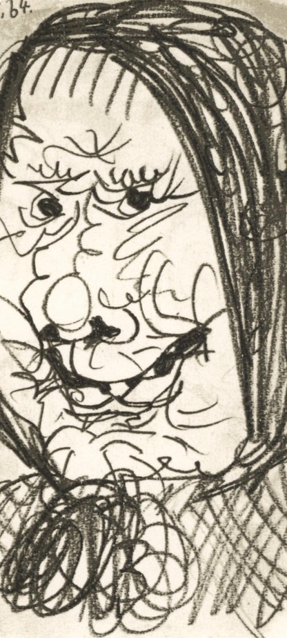 Pablo Picasso, 23.9.64 Iii (Cramer 148), Le Got Du Bonheur, Mixed Media Lithograph