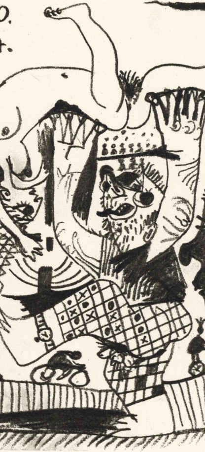 Pablo Picasso, 4.10.64. (Cramer 148), Le Got Du Bonheur, Mixed Media Lithograph