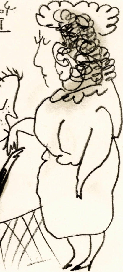 Pablo Picasso, 29.9.64. Iii (Cramer 148), Le Got Du Bonheur, Mixed Media Lithograph