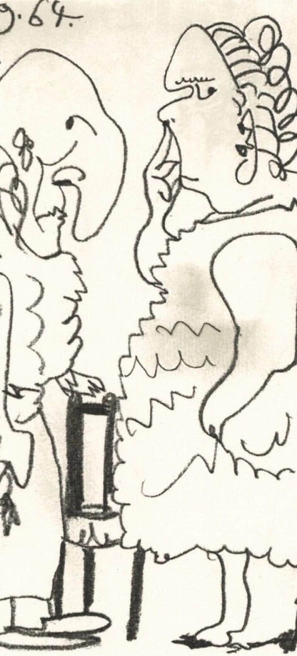 Pablo Picasso, 29.9.64. I (Cramer 148), Le Got Du Bonheur, Mixed Media Lithograph