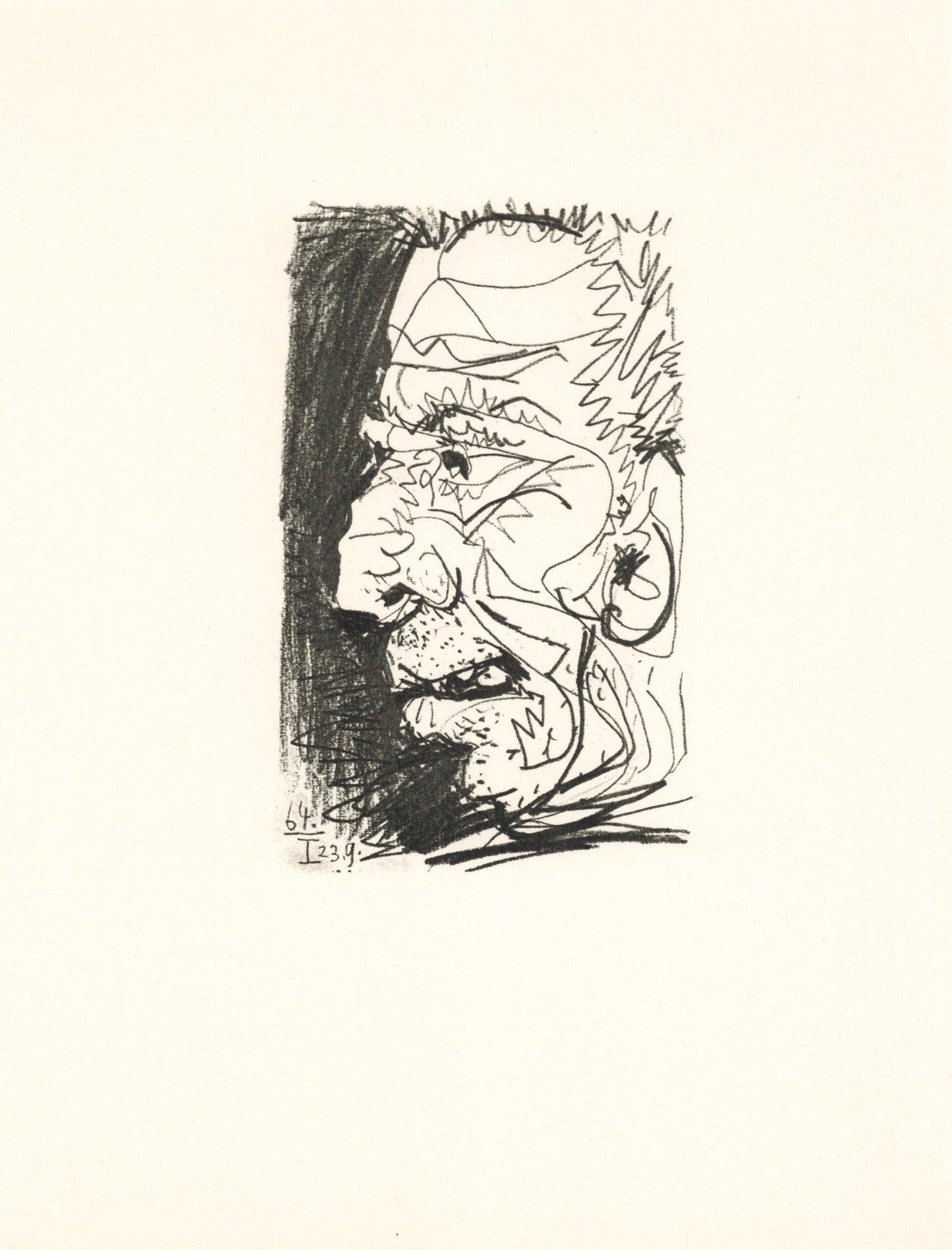 Pablo Picasso, 64.23.9. I (Cramer 148), Le Got Du Bonheur, Mixed Media Lithograph