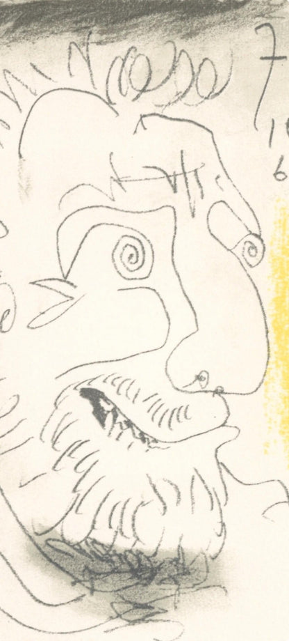 Pablo Picasso, 7.10.64. Ii (Cramer 148), Le Got Du Bonheur, Mixed Media Lithograph
