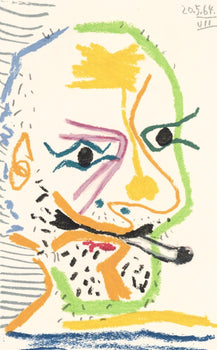 Pablo Picasso, 20.5.64. Vii (Cramer 148), Le Got Du Bonheur, Mixed Media Lithograph