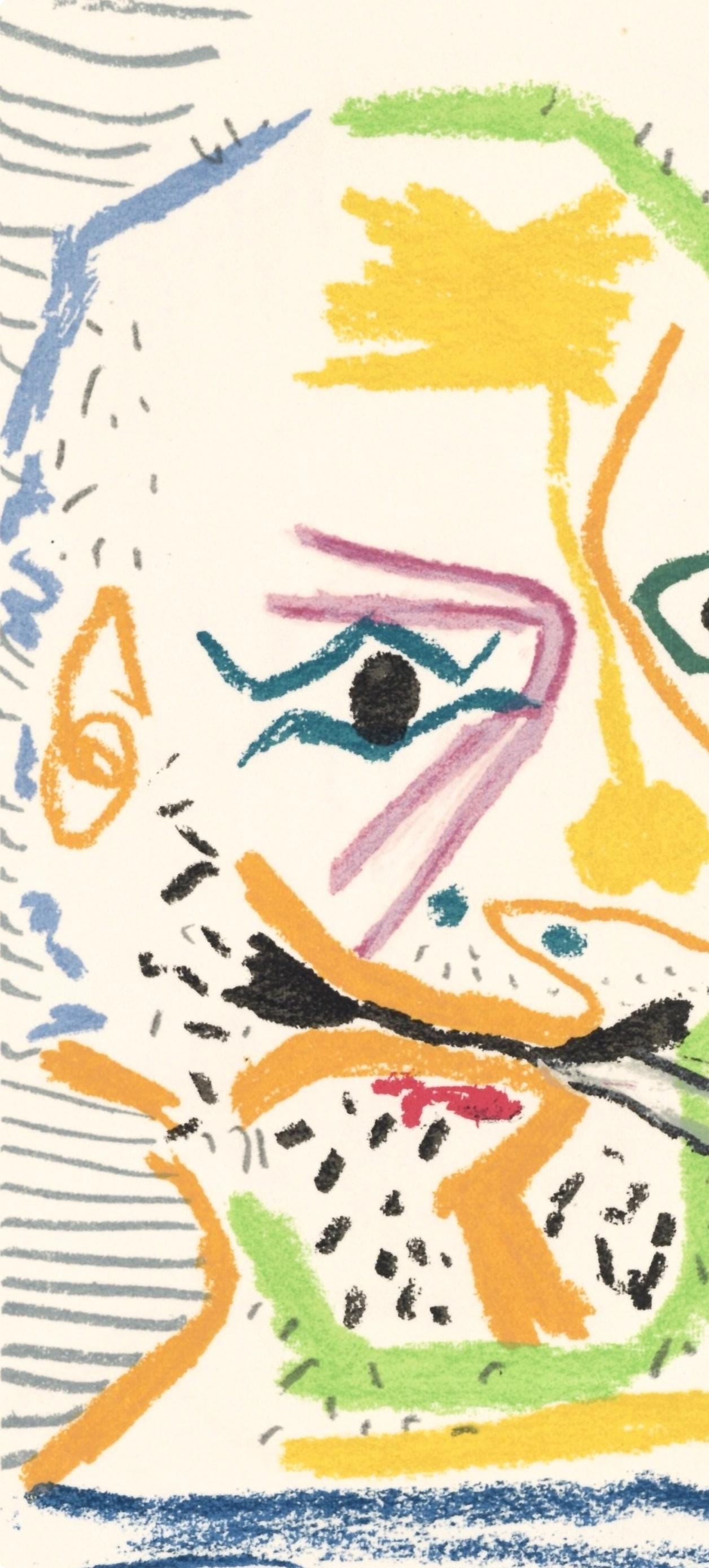 Pablo Picasso, 20.5.64. Vii (Cramer 148), Le Got Du Bonheur, Mixed Media Lithograph