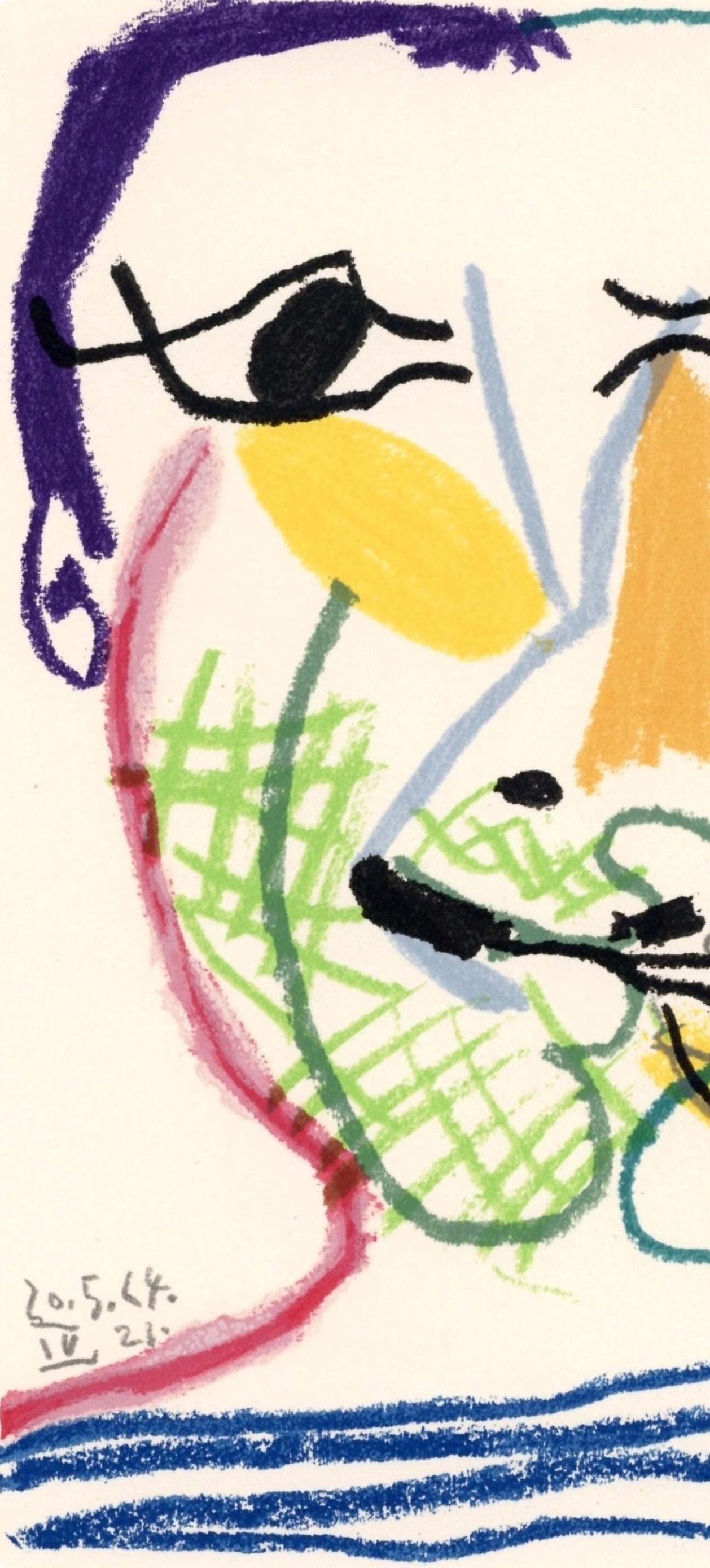 Pablo Picasso, 20.5.65.21. Iv (Cramer 148), Le Got Du Bonheur, Mixed Media Lithograph