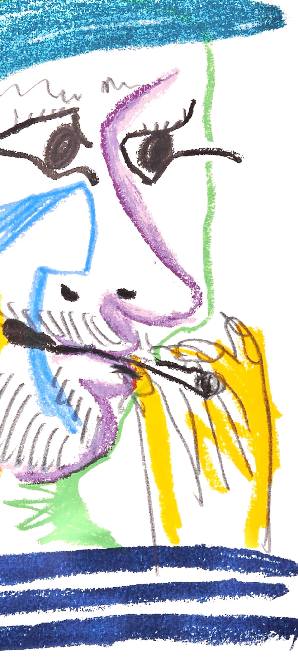 Pablo Picasso, 20.5.64. Ii (Cramer 148), Le Got Du Bonheur, Mixed Media Lithograph