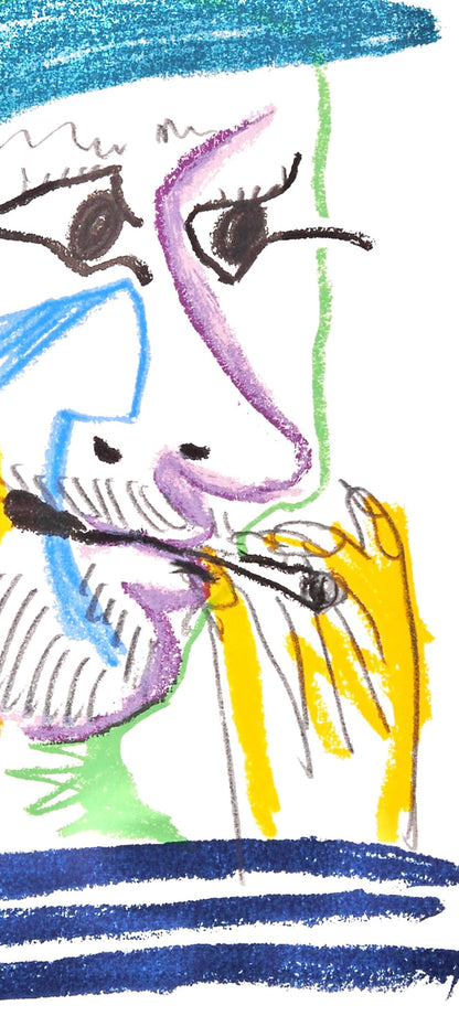 Pablo Picasso, 20.5.64. Ii (Cramer 148), Le Got Du Bonheur, Mixed Media Lithograph