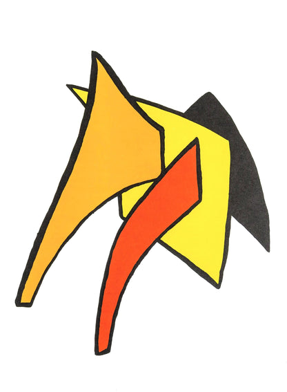 Alexander Calder, La Lune Et Porc Qui Pique, Stabiles, Derrire Le Miroir, Lithograph