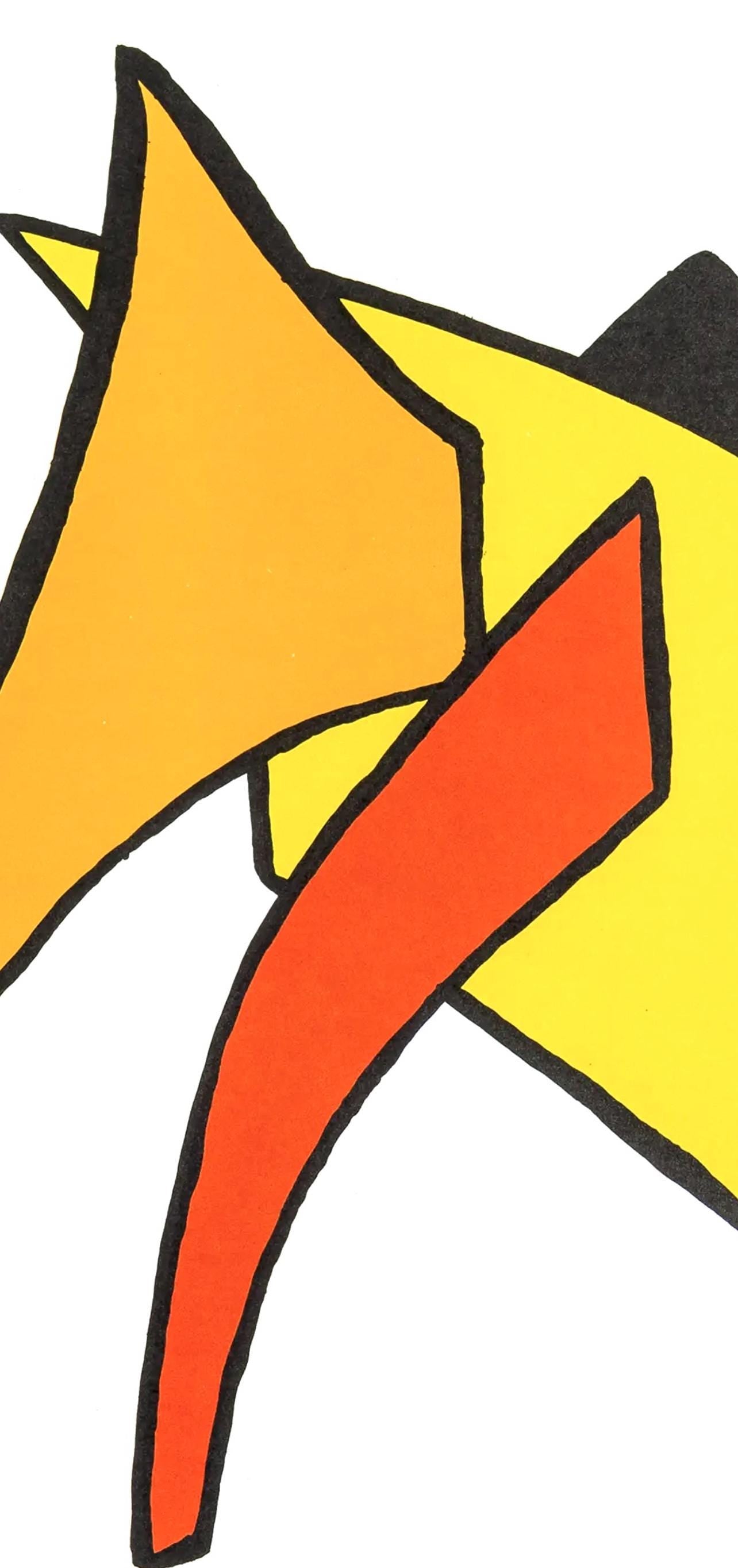 Alexander Calder, La Lune Et Porc Qui Pique, Stabiles, Derrire Le Miroir, Lithograph