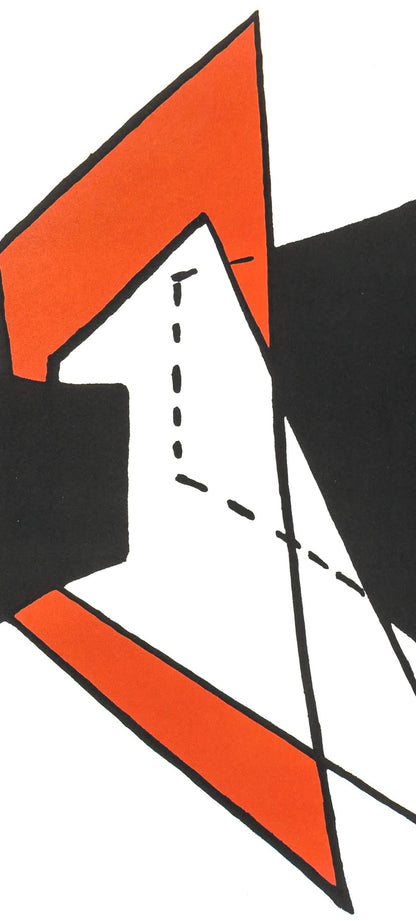 Alexander Calder, Les Triangles, Stabiles Derrire Le Miroir, Lithograph