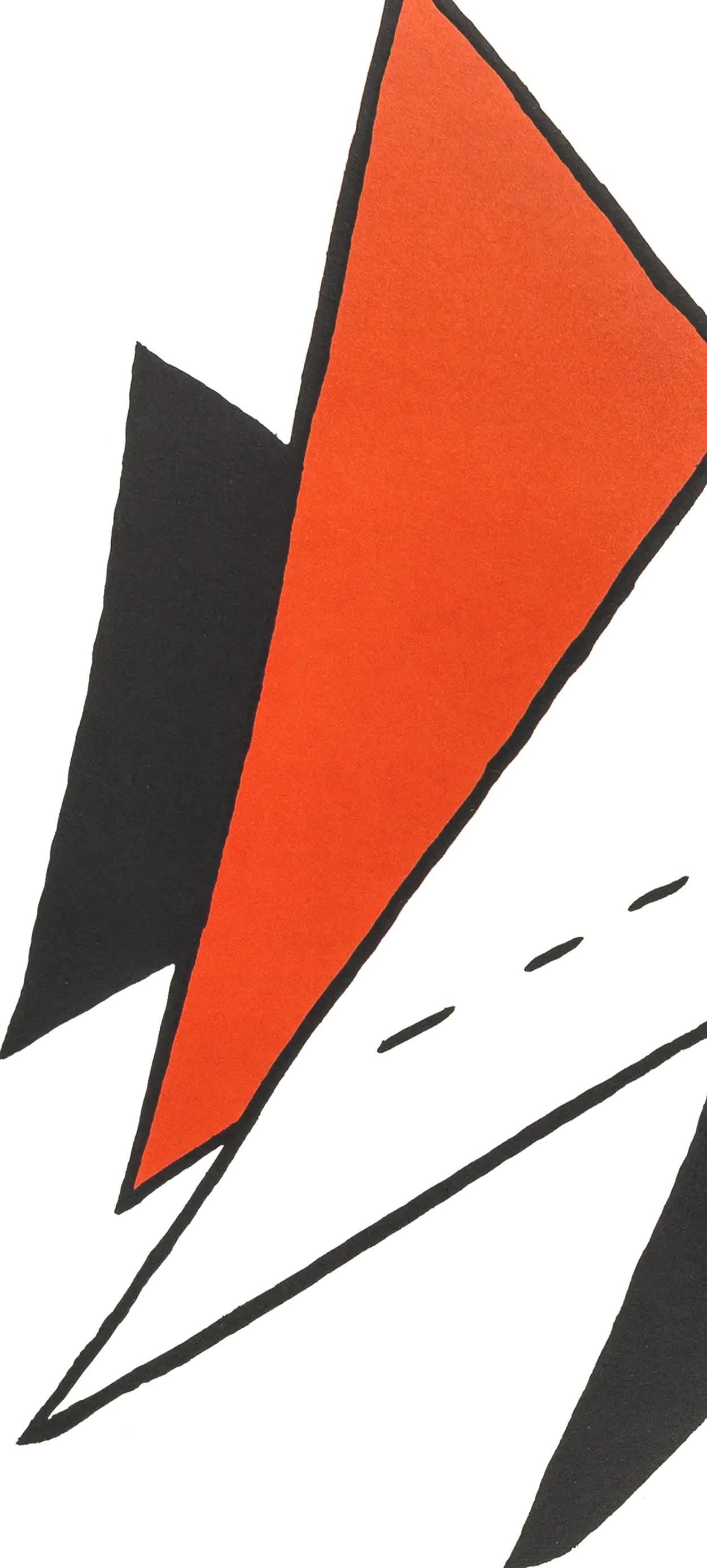 Alexander Calder, Les Triangles, Stabiles Derrire Le Miroir, Lithograph