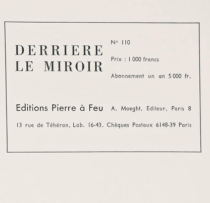 Ellsworth Kelly, Composition (Axsom Ia), Derrire Le Miroir, Lithograph