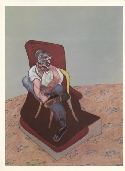 Francis Bacon, Study For Portrait Of Lucian Freud, Derrire Le Miroir, Lithograph