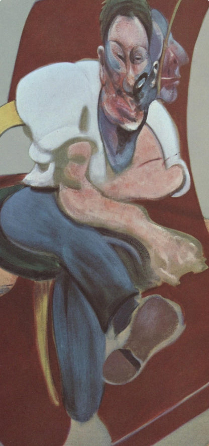 Francis Bacon, Study For Portrait Of Lucian Freud, Derrire Le Miroir, Lithograph