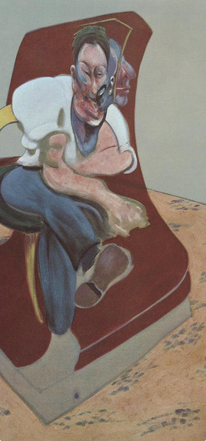 Francis Bacon, Study For Portrait Of Lucian Freud, Derrire Le Miroir, Lithograph