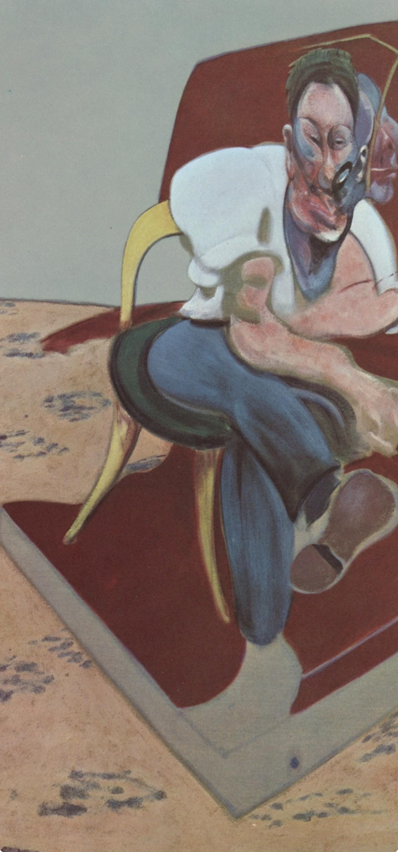 Francis Bacon, Study For Portrait Of Lucian Freud, Derrire Le Miroir, Lithograph