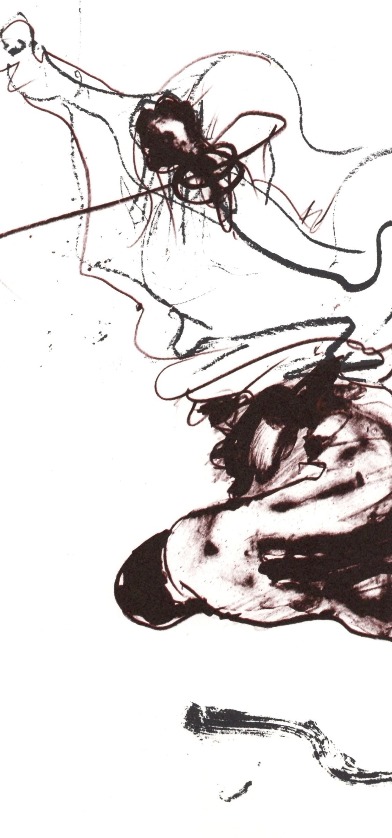 Paul Rebeyrolle, Composition, Hommage Aim Et Marguerite Maeght, Derrire Le Miroir, Lithograph