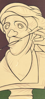 Valerio Adami, Composition, Hommage Aim Et Marguerite Maeght, Derrire Le Miroir, Lithograph