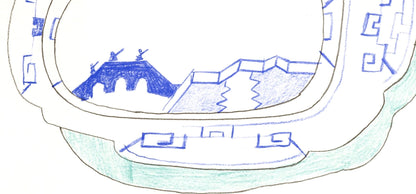 Saul Steinberg, Composition, Hommage Aim Et Marguerite Maeght, Derrire Le Miroir, Lithograph