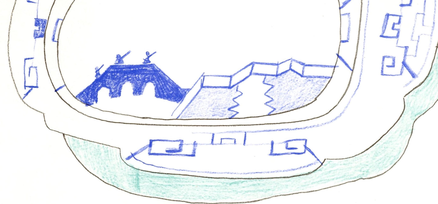 Saul Steinberg, Composition, Hommage Aim Et Marguerite Maeght, Derrire Le Miroir, Lithograph