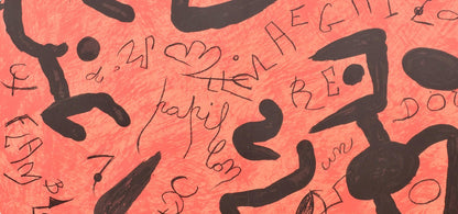 Joan Mir, Composition (Mourlot 1251), Hommage Aim Et Marguerite Maeght, Derrire Le Miroir,