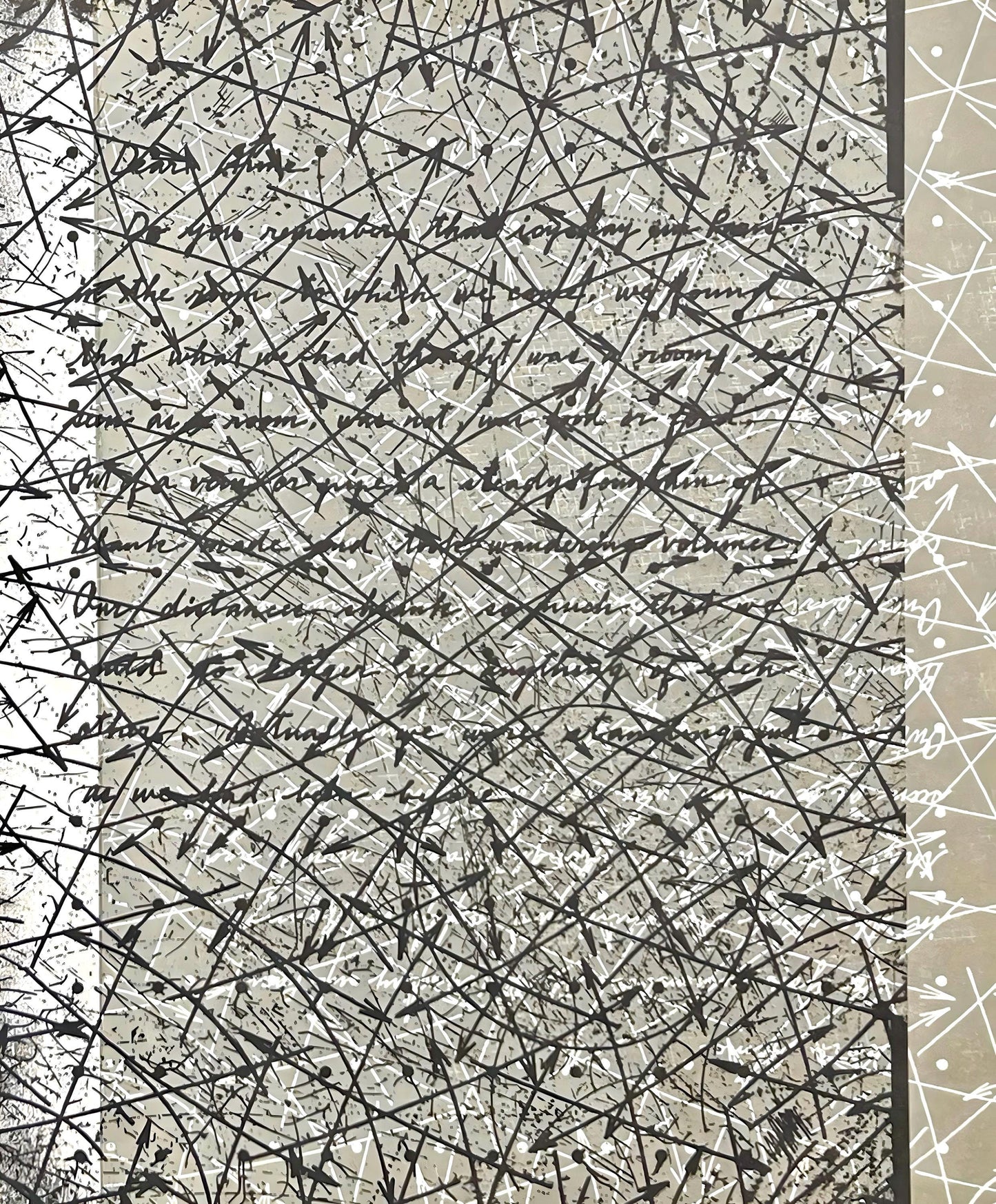 Shusaku Arakawa, Outside Blank, Hommage Aim Et Marguerite Maeght, Derrire Le Miroir, Lithograph