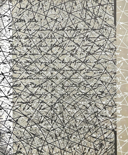 Shusaku Arakawa, Outside Blank, Hommage Aim Et Marguerite Maeght, Derrire Le Miroir, Lithograph