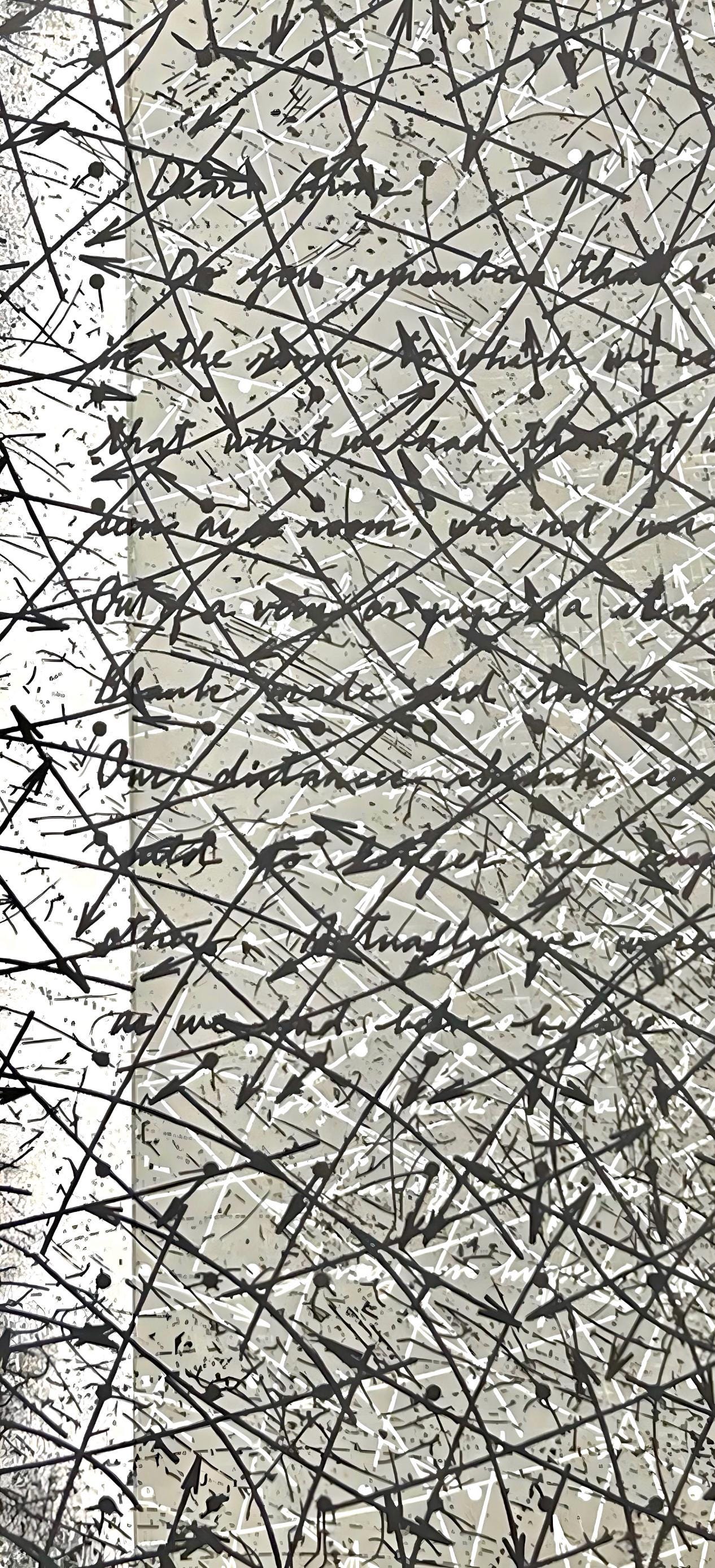 Shusaku Arakawa, Outside Blank, Hommage Aim Et Marguerite Maeght, Derrire Le Miroir, Lithograph