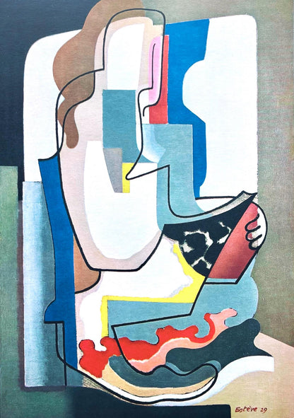 Maurice Estve, Liseuse, Maurice Estve, Peintres D'Aujourd'Hui, Hliogravure