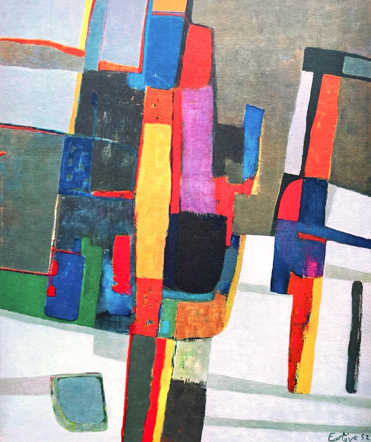 Maurice Estve, Neige, Maurice Estve, Peintres D'Aujourd'Hui, Hliogravure