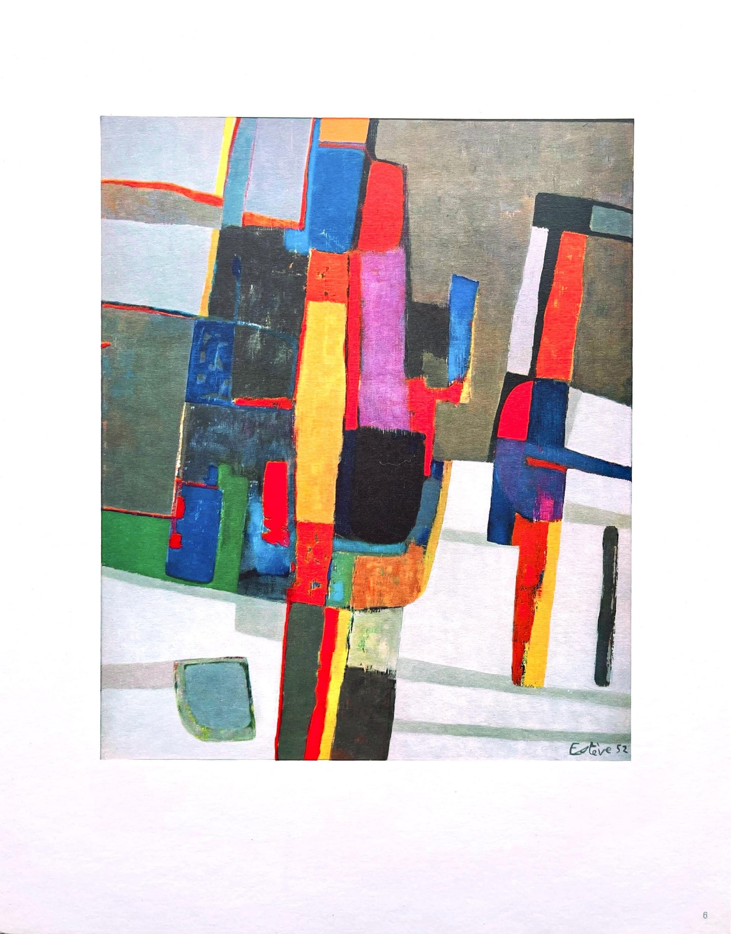 Maurice Estve, Neige, Maurice Estve, Peintres D'Aujourd'Hui, Hliogravure