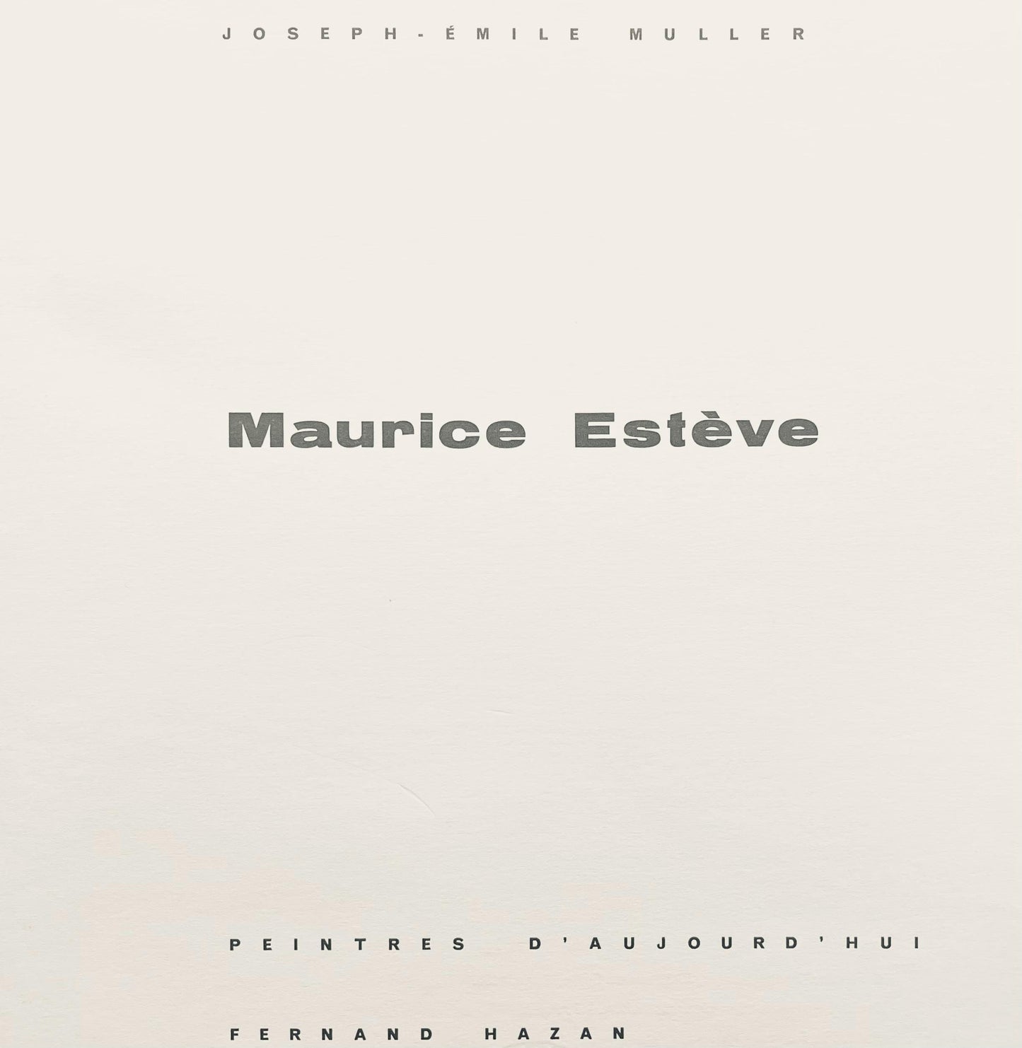 Maurice Estve, Friselune, Maurice Estve, Peintres D'Aujourd'Hui, Hliogravure