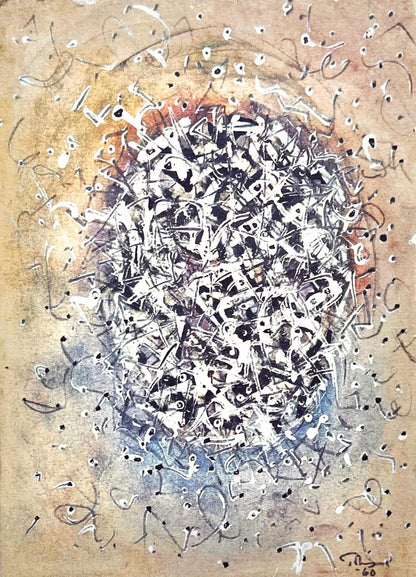 Hliogravure - Mark Tobey - Centre domin - Peintres d'aujourd'hui