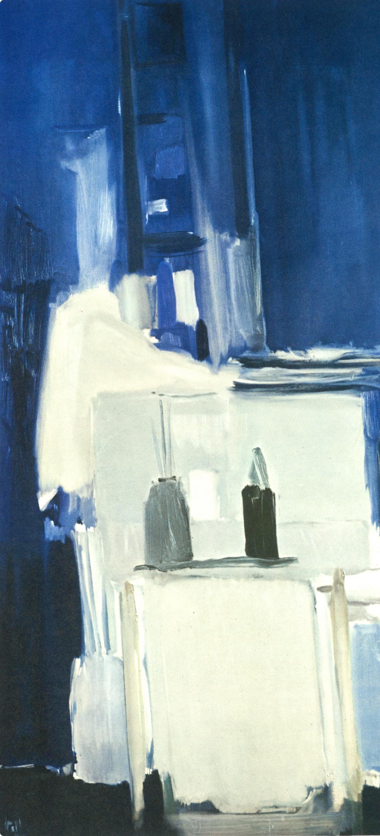 Nicolas De Stal, Coln D'Atelier, Fond Bleu, Peintres D'Aujourd'Hui, Hliogravure