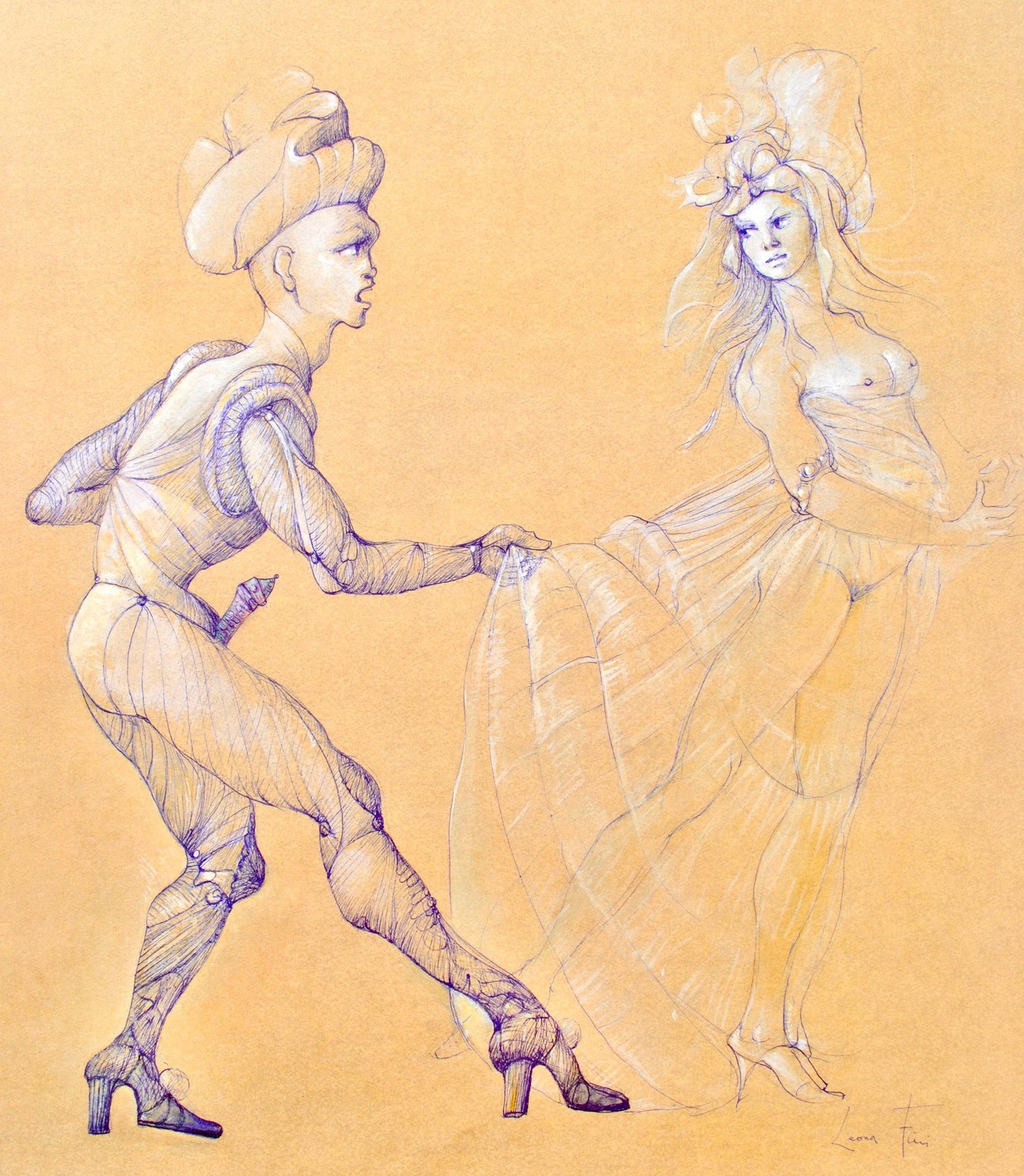 Lonor Fini, Composition, Fruits De La Passion, Xxe Sicle, Hliogravure