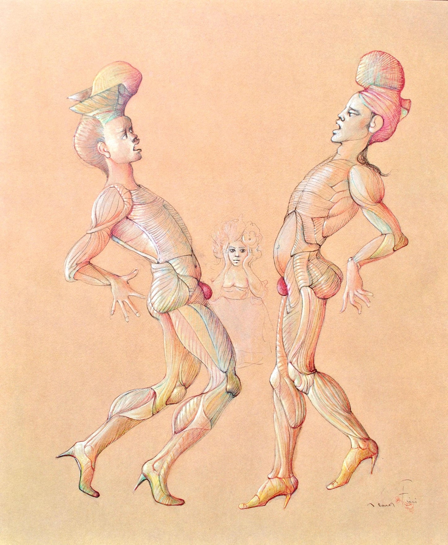 Lonor Fini, Composition, Fruits De La Passion, Xxe Sicle, Hliogravure