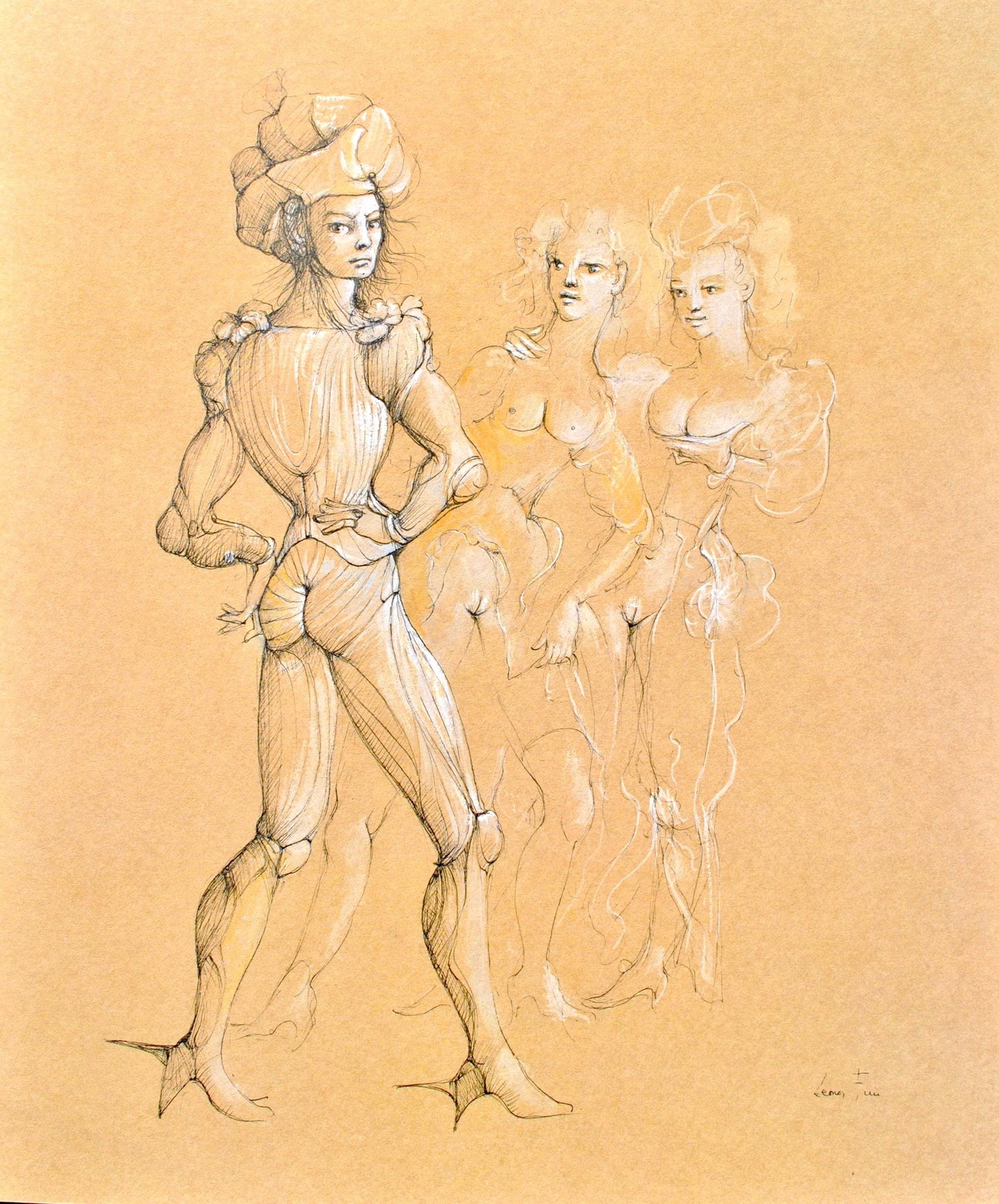 Lonor Fini, Composition, Fruits De La Passion, Xxe Sicle, Hliogravure