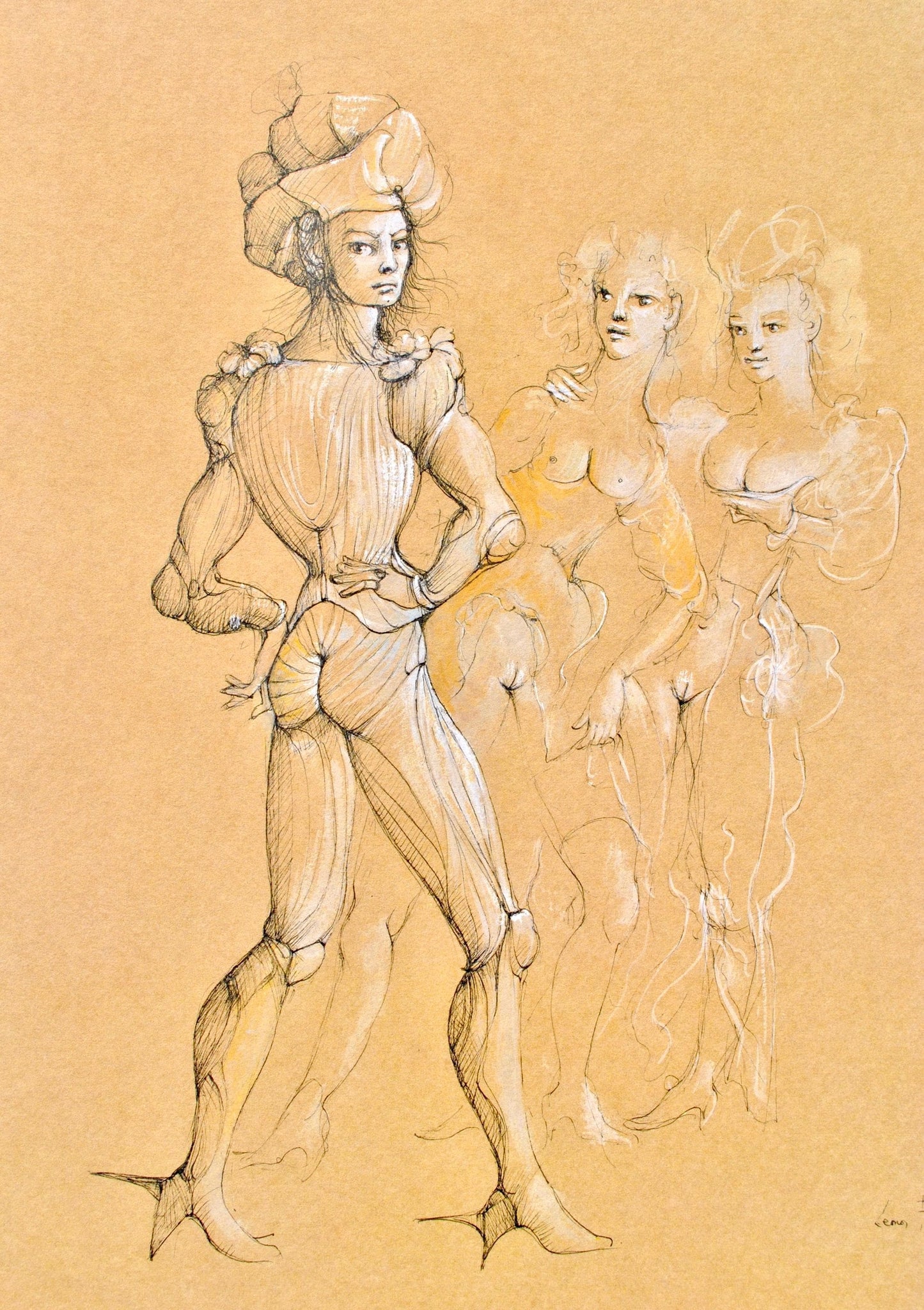 Lonor Fini, Composition, Fruits De La Passion, Xxe Sicle, Hliogravure