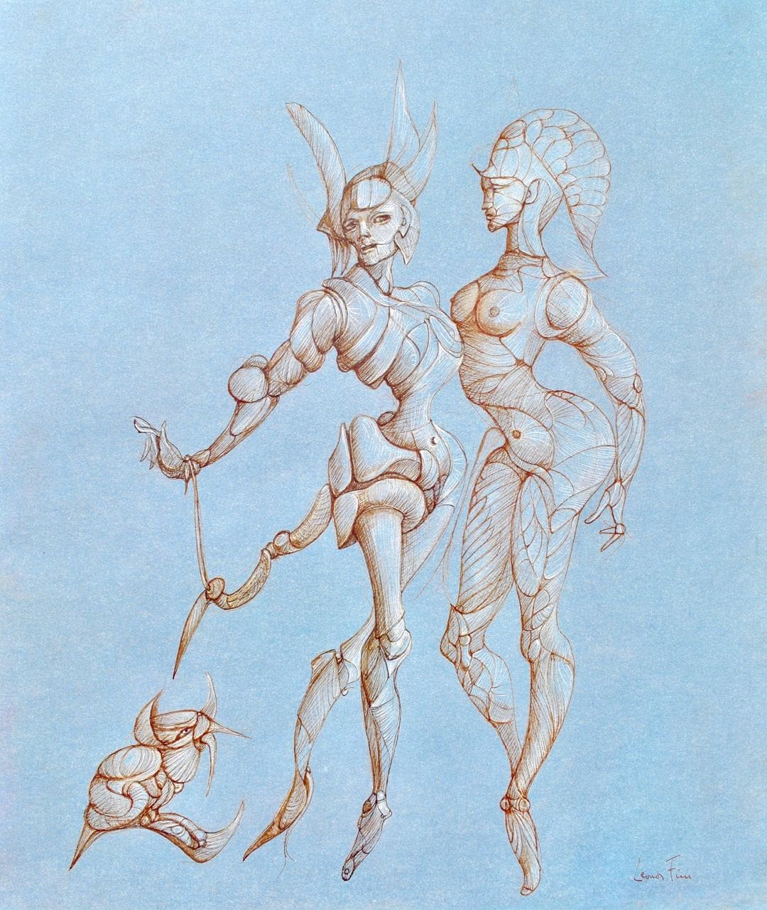 Lonor Fini, Composition, Fruits De La Passion, Xxe Sicle, Hliogravure