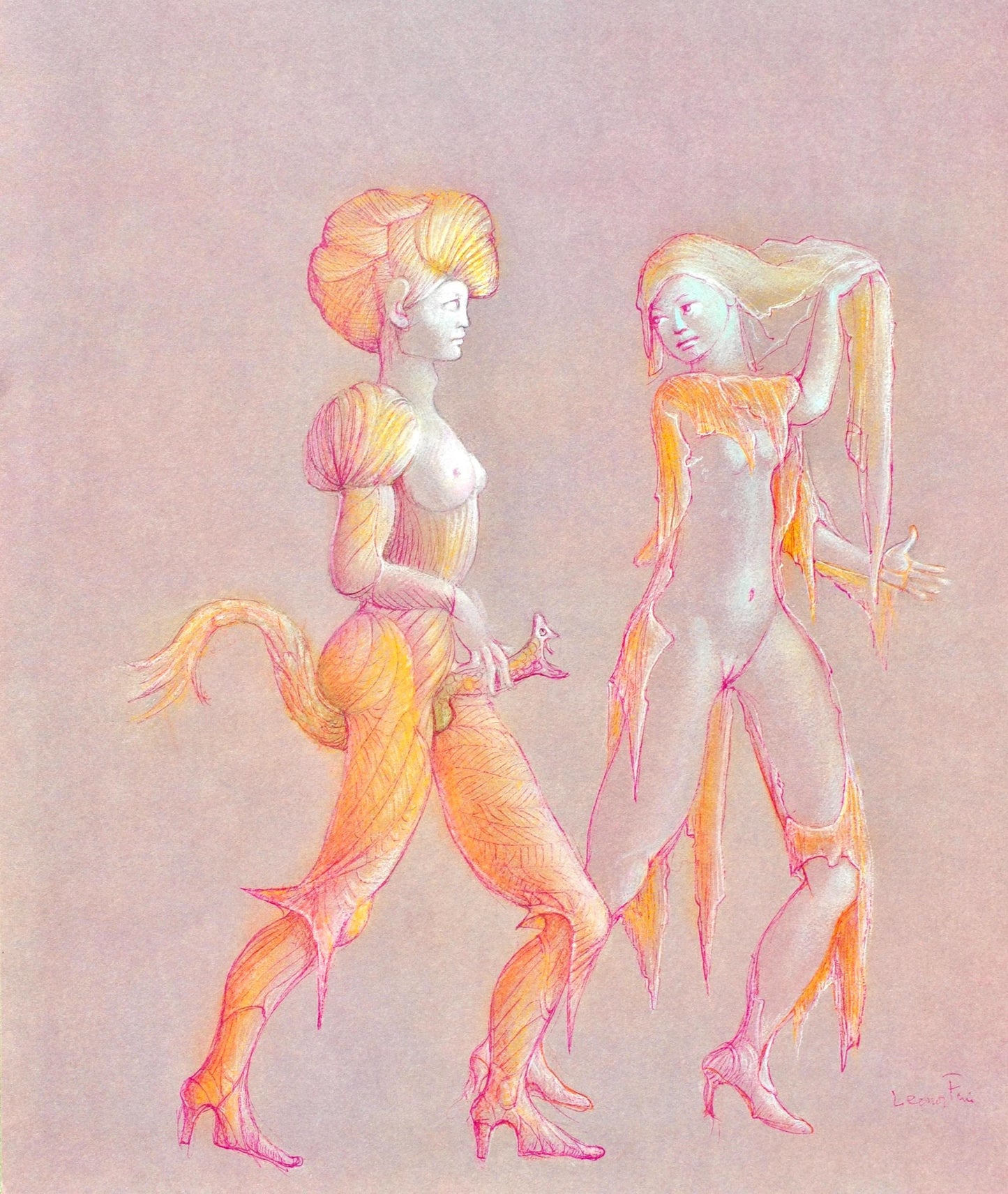 Lonor Fini, Composition, Fruits De La Passion, Xxe Sicle, Hliogravure