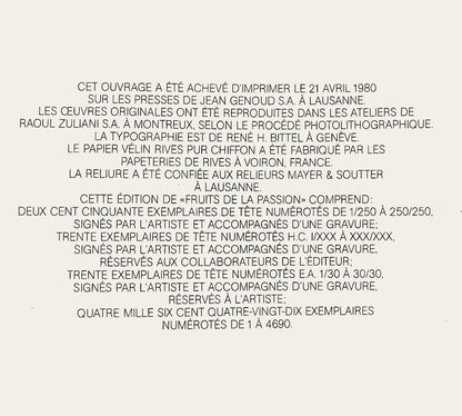 Lonor Fini, Composition, Fruits De La Passion, Xxe Sicle, Hliogravure