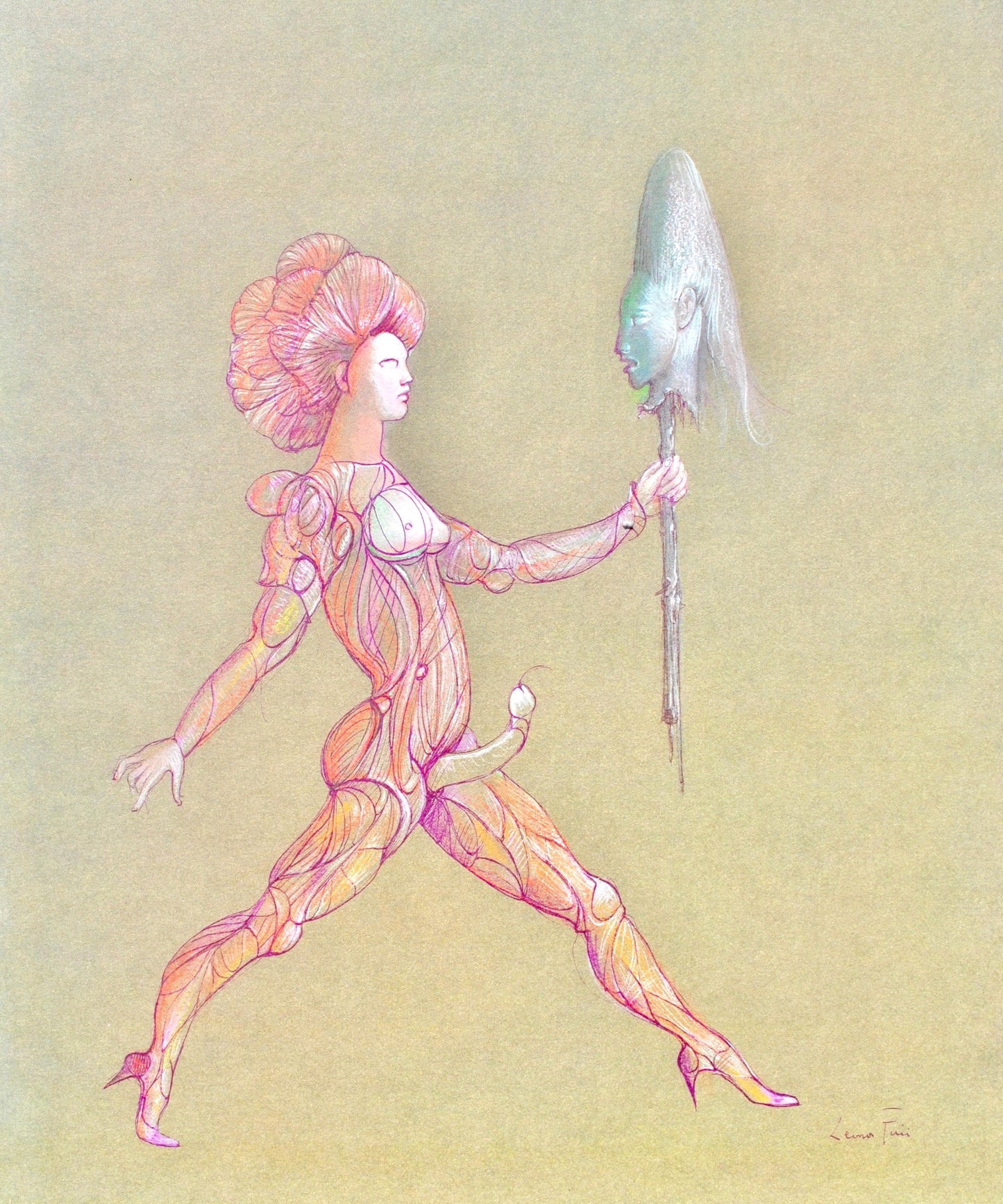 Lonor Fini, Composition, Fruits De La Passion, Xxe Sicle, Hliogravure